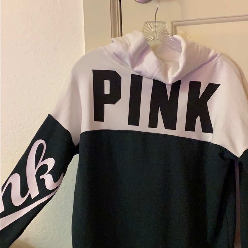 pink hoodie